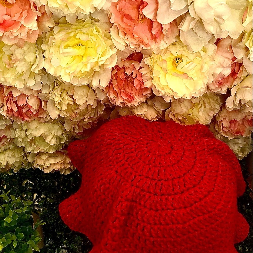 Crochet Ruffle Hat - Picture 3 of 7